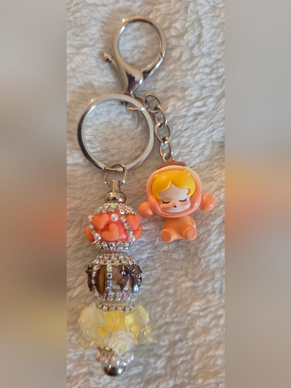 Orange & Yellow Keychain/Bag Charm - Skullpanda